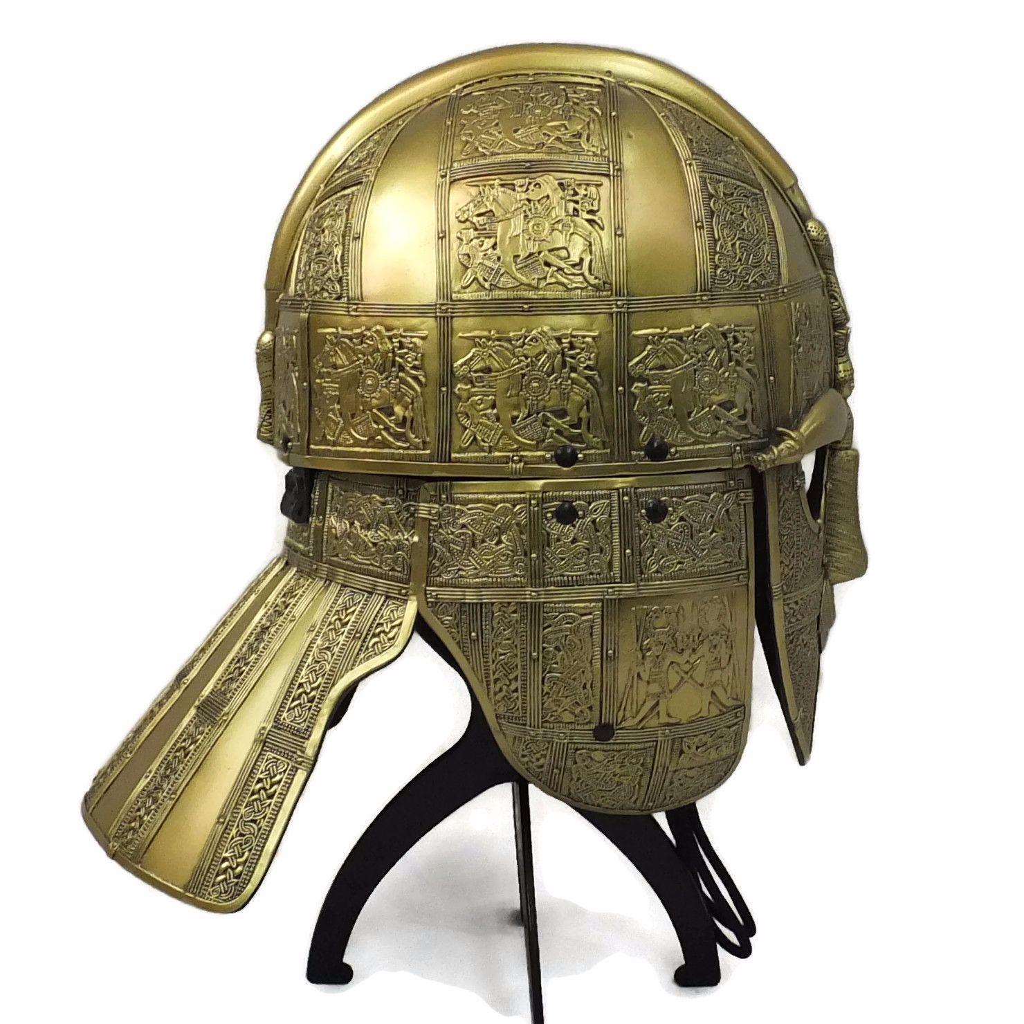 Sutton hoo larp helmet gold