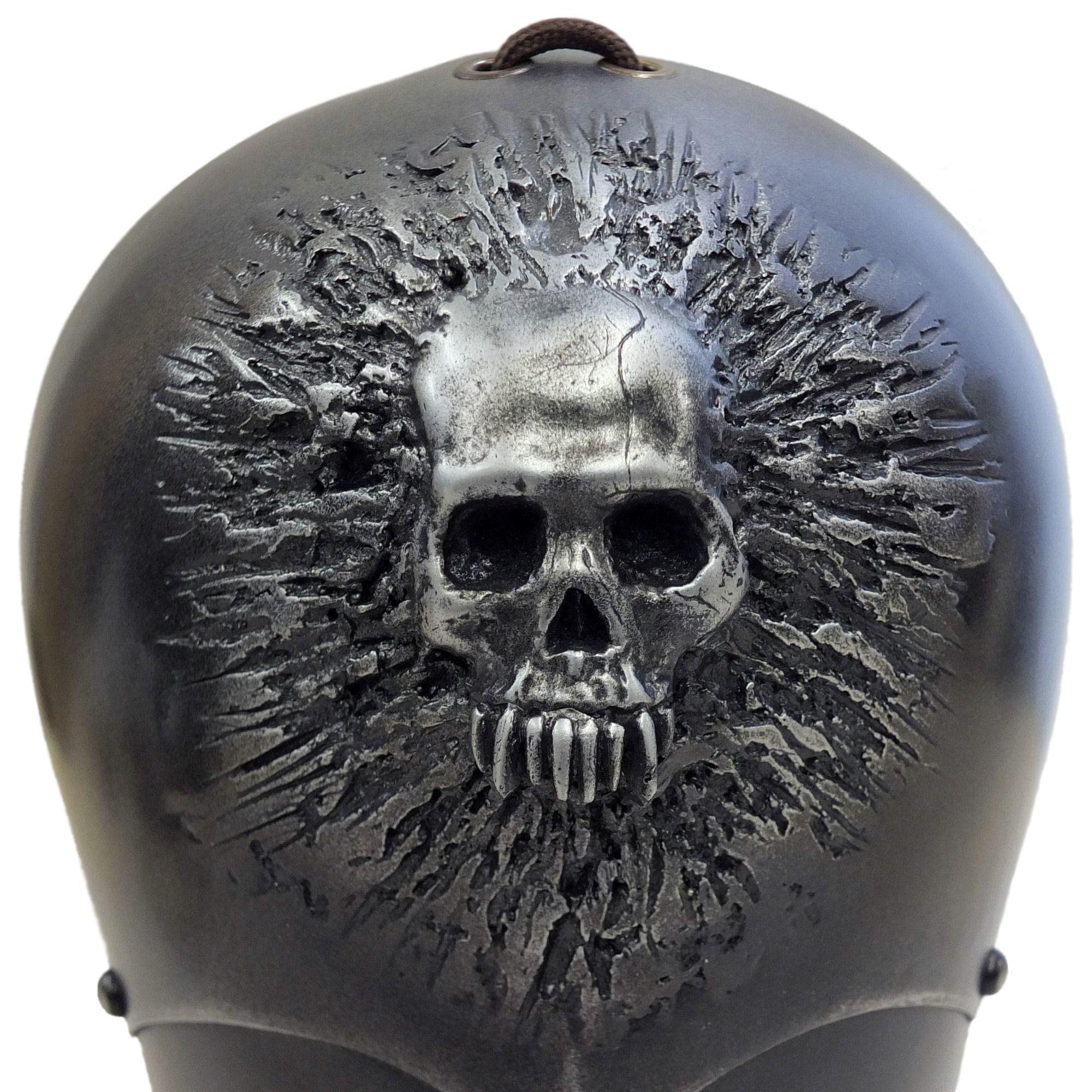 Skull design larp shoulder armour