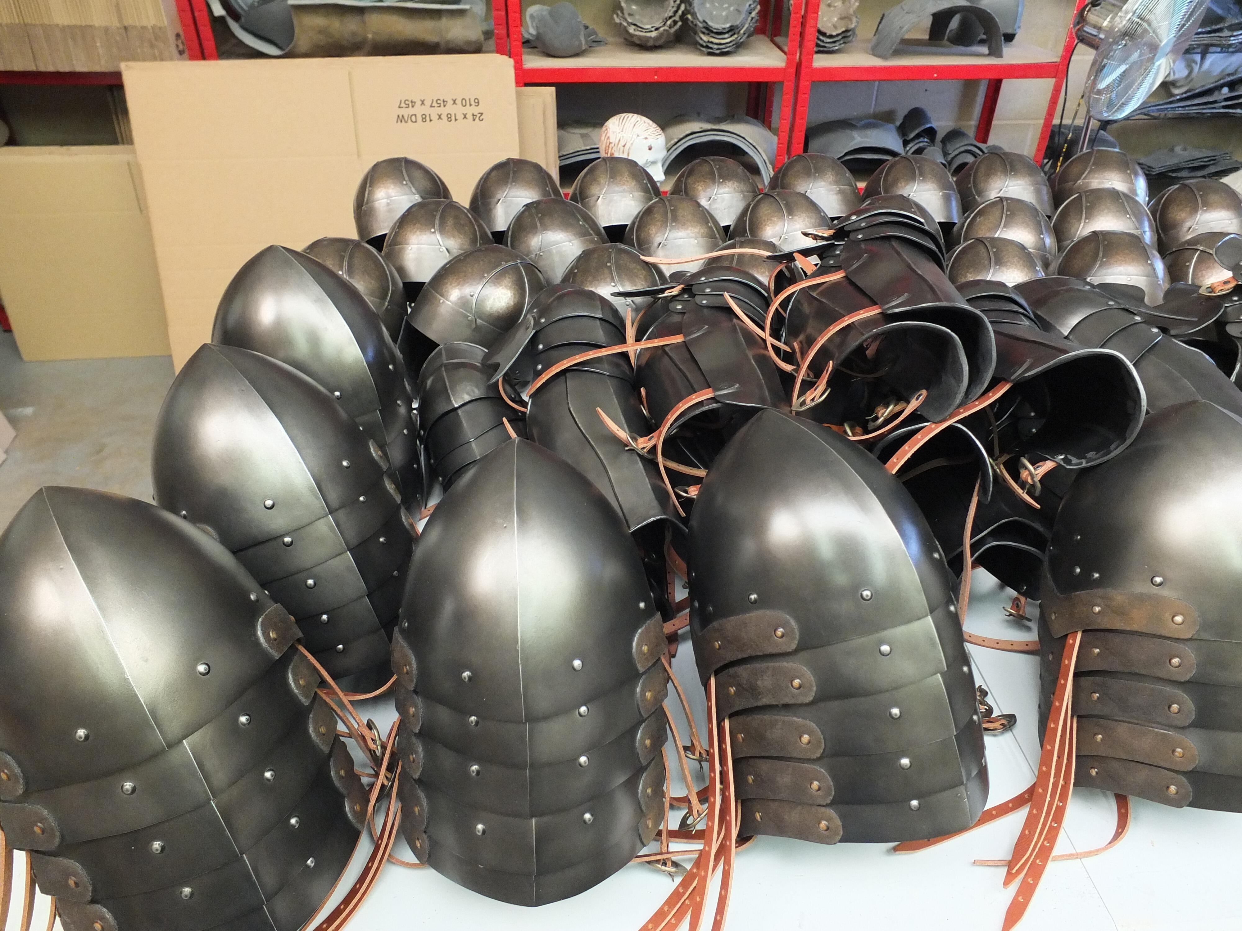 Helmets and Greaves for TV show.