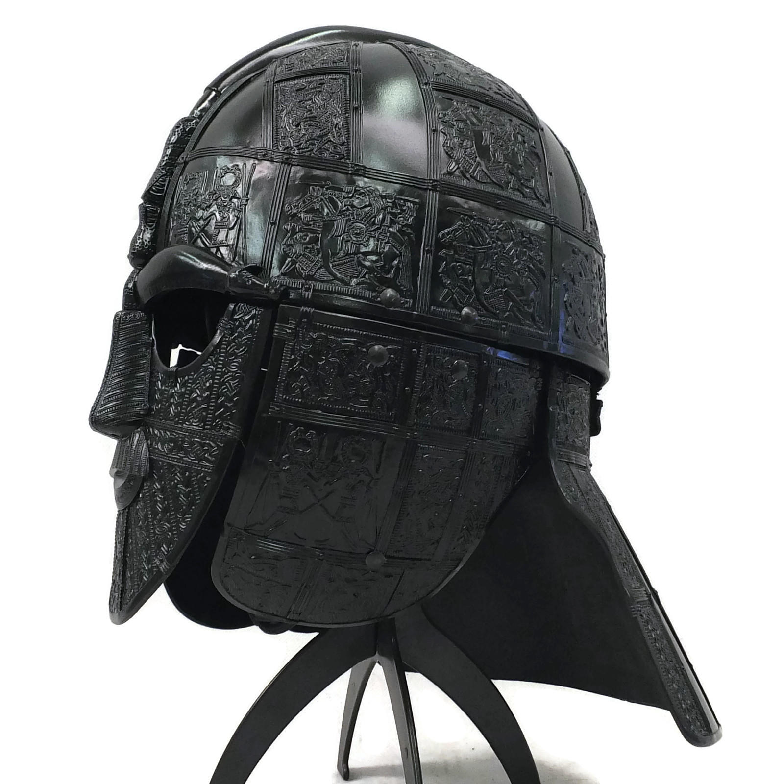 Sutton hoo larp helmet black