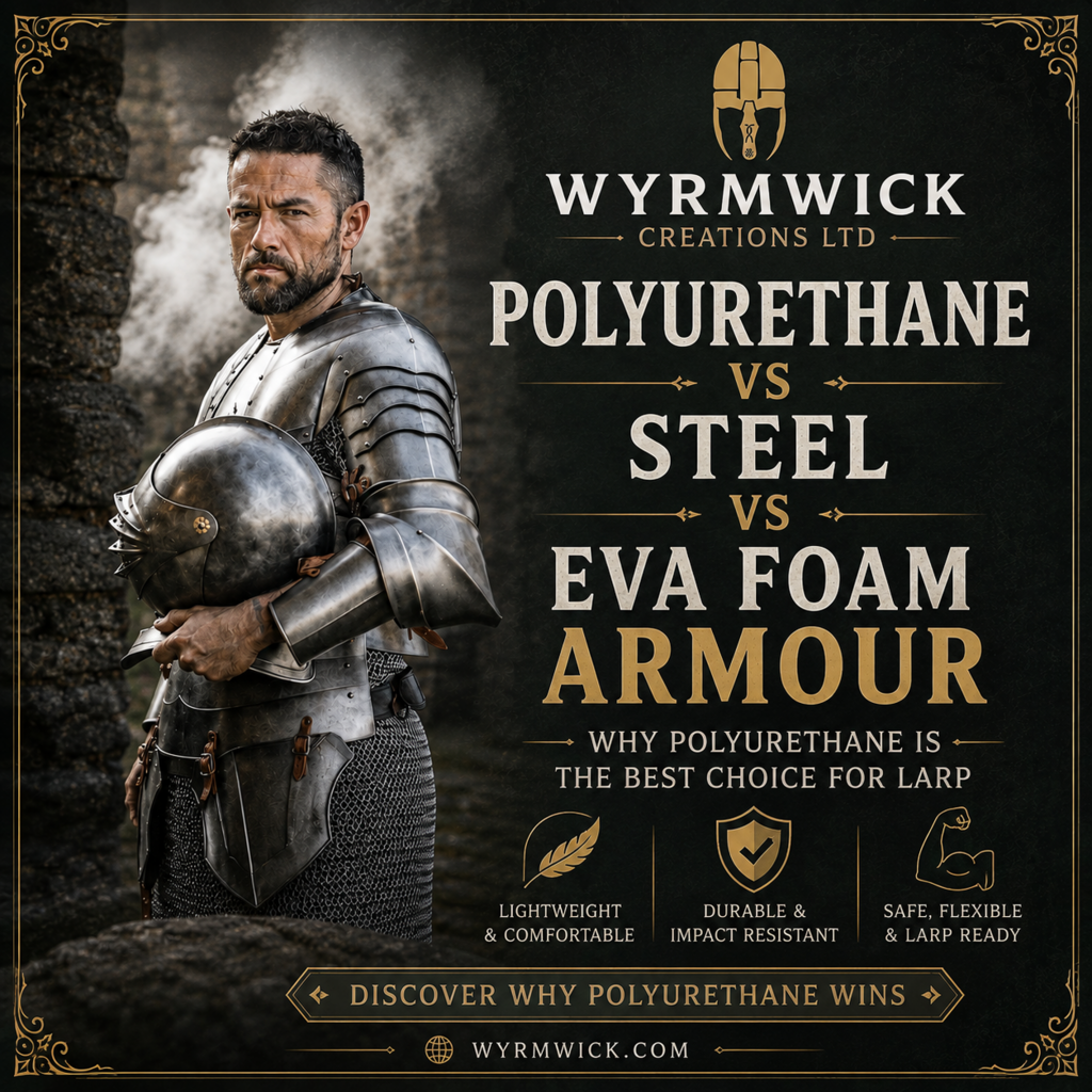 Polyurethane vs Steel vs EVA Foam Armour – Why Polyurethane Is the Best Choice for LARP