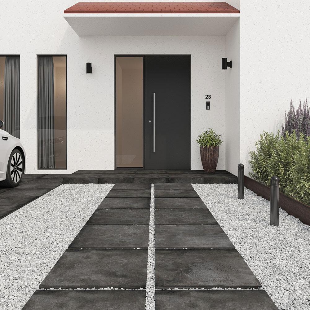 Newcastle Anthracite Matt Porcelain Paving Tiles