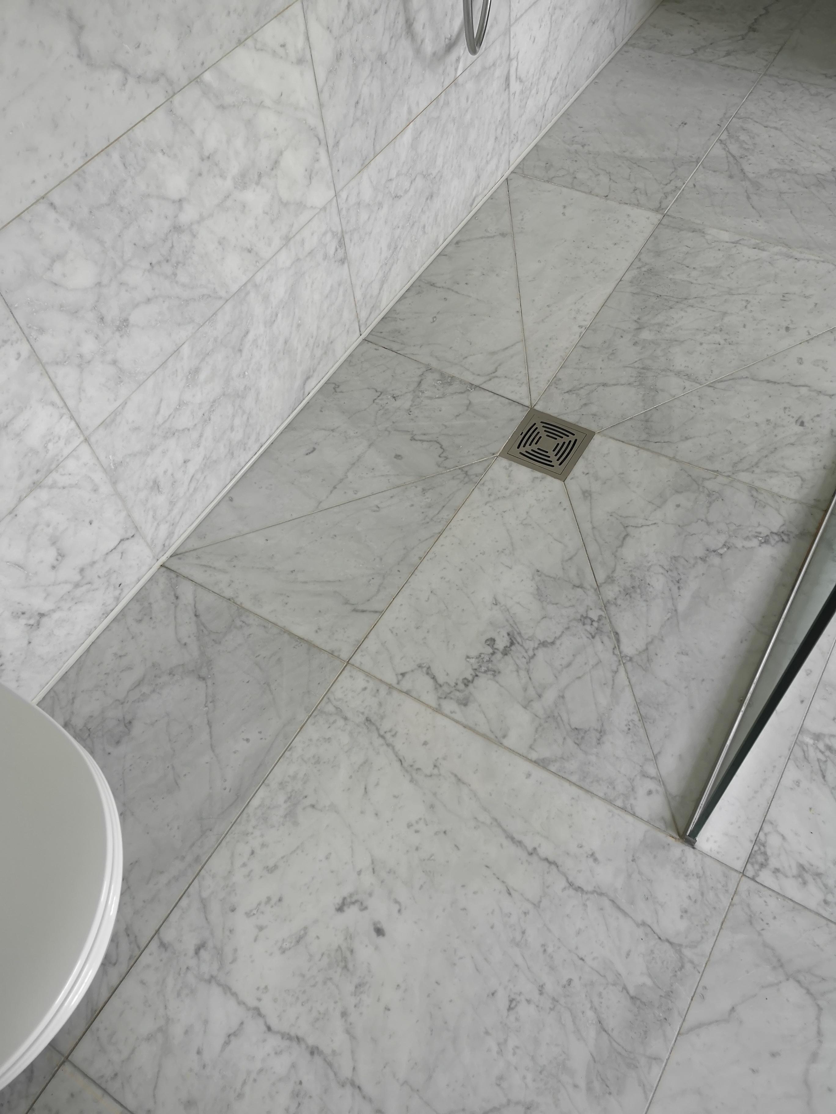 Bianco Carrara Italian Marble Tiles (Honed)
