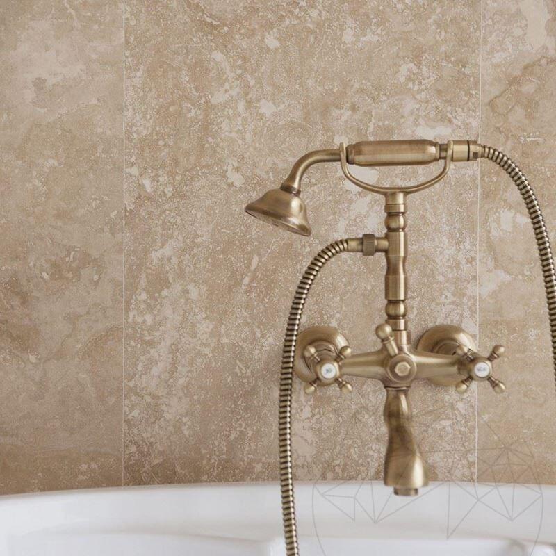 Ivory Travertine Tiles Honed & Filled