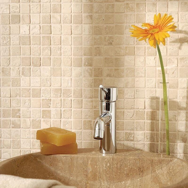 Ivory Travertine Tiles (Tumbled)