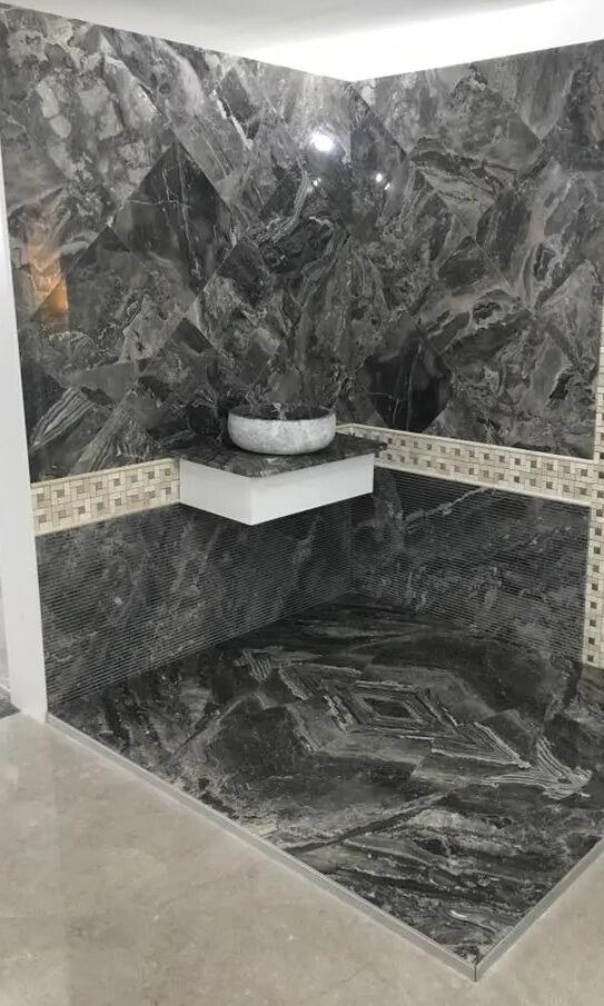 Silver Wave Marble Tiles ( HONED )