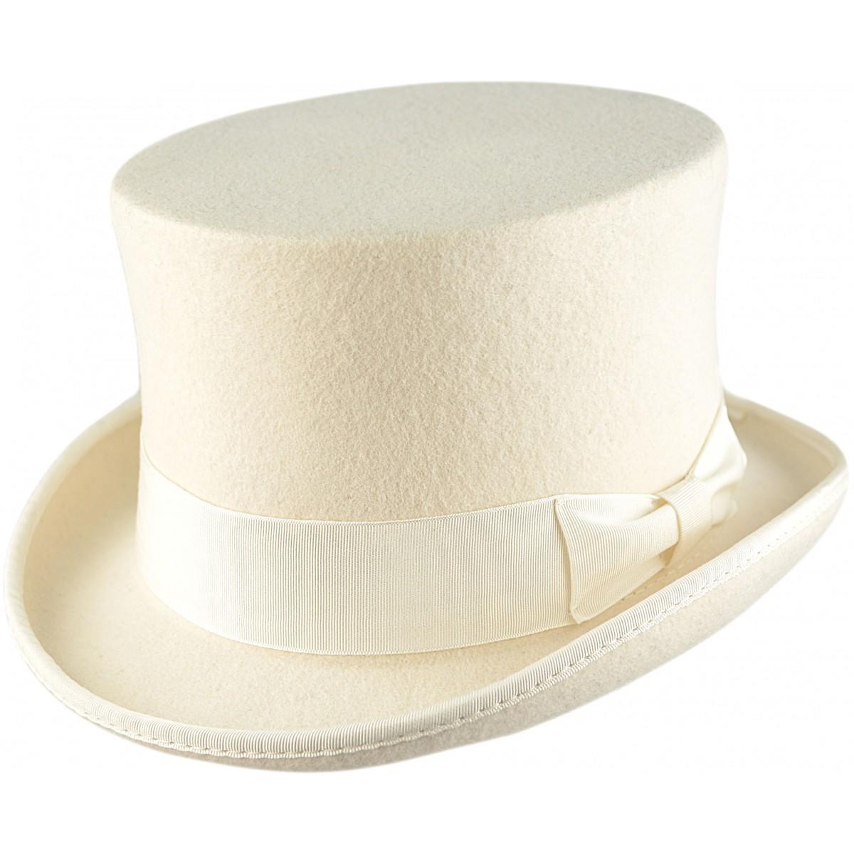 White-wool-top-hat