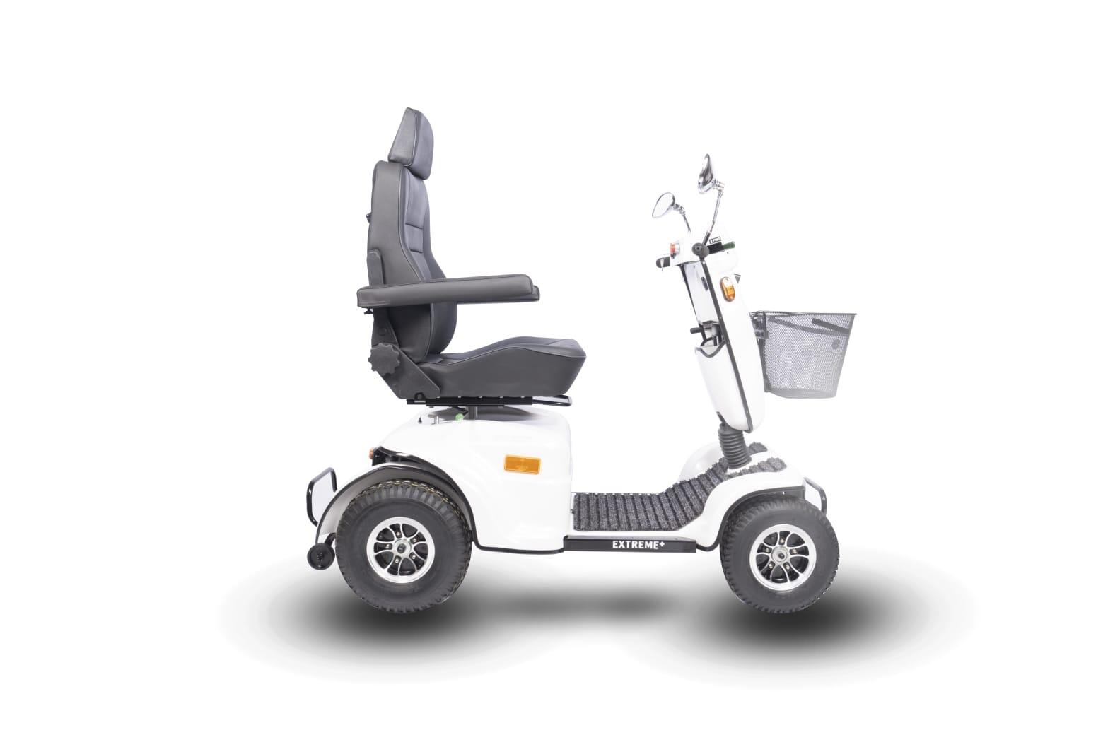 Extreme plus powerful mobility scooter near side view