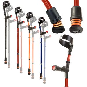 Flexyfoot Premium Closed Cuff Comfort Grip Crutches - Adjustable Kent