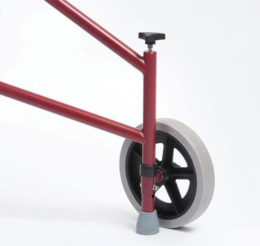 Steel Triwalker With Push Down Brakes (Red)