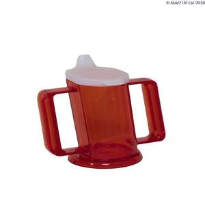 Beaker two handed cup red