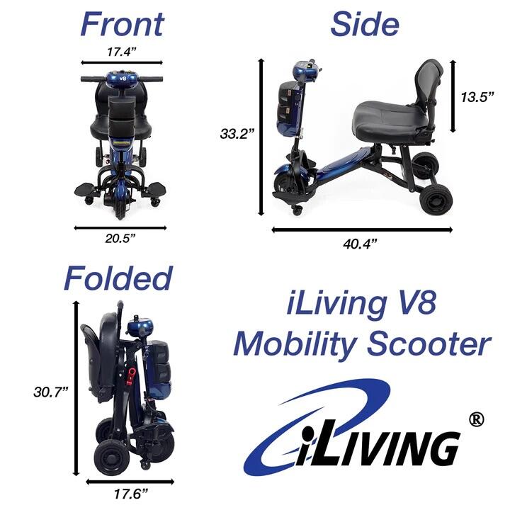 V8 Lightweight Folding Scooter Compact