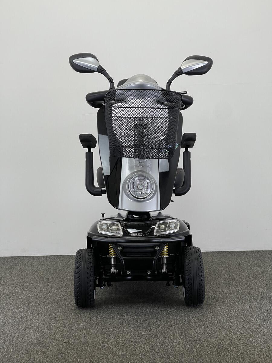 Used Kymco Midi Mobility Scooter front view of mirrors