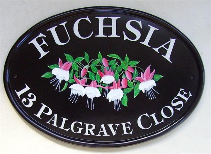 Fuchsias home address sign
