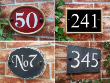 Collage of House Numbers