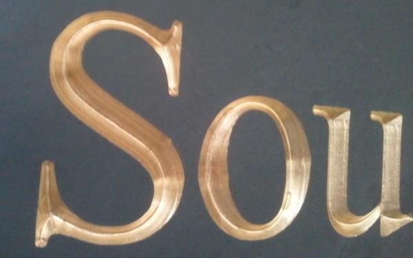 Engraving in gold