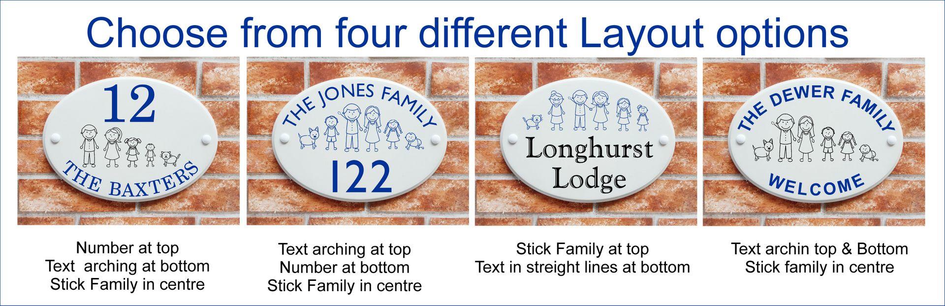 Stick People House Signs