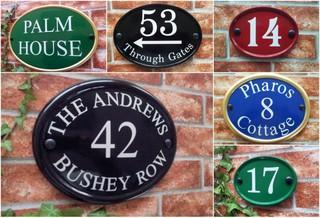 Round & Oval House Plaques