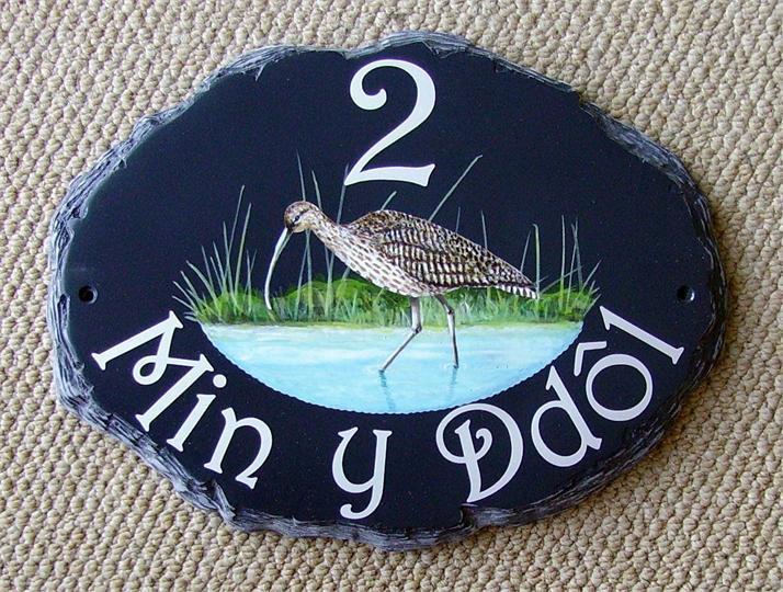 Curlew home name plate