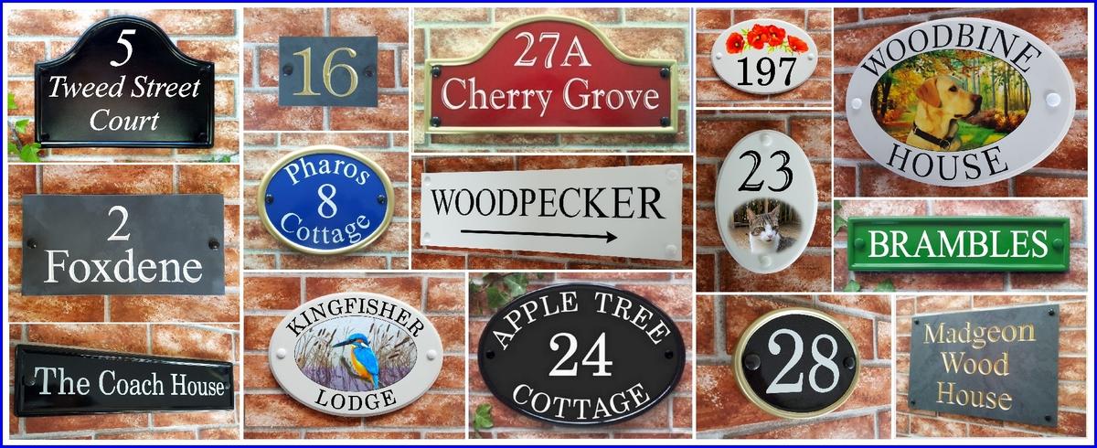 Collage of House Signs by Yoursigns Ltd