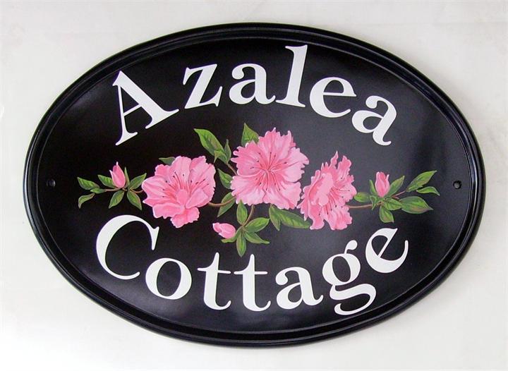 Pink Azaleas sign