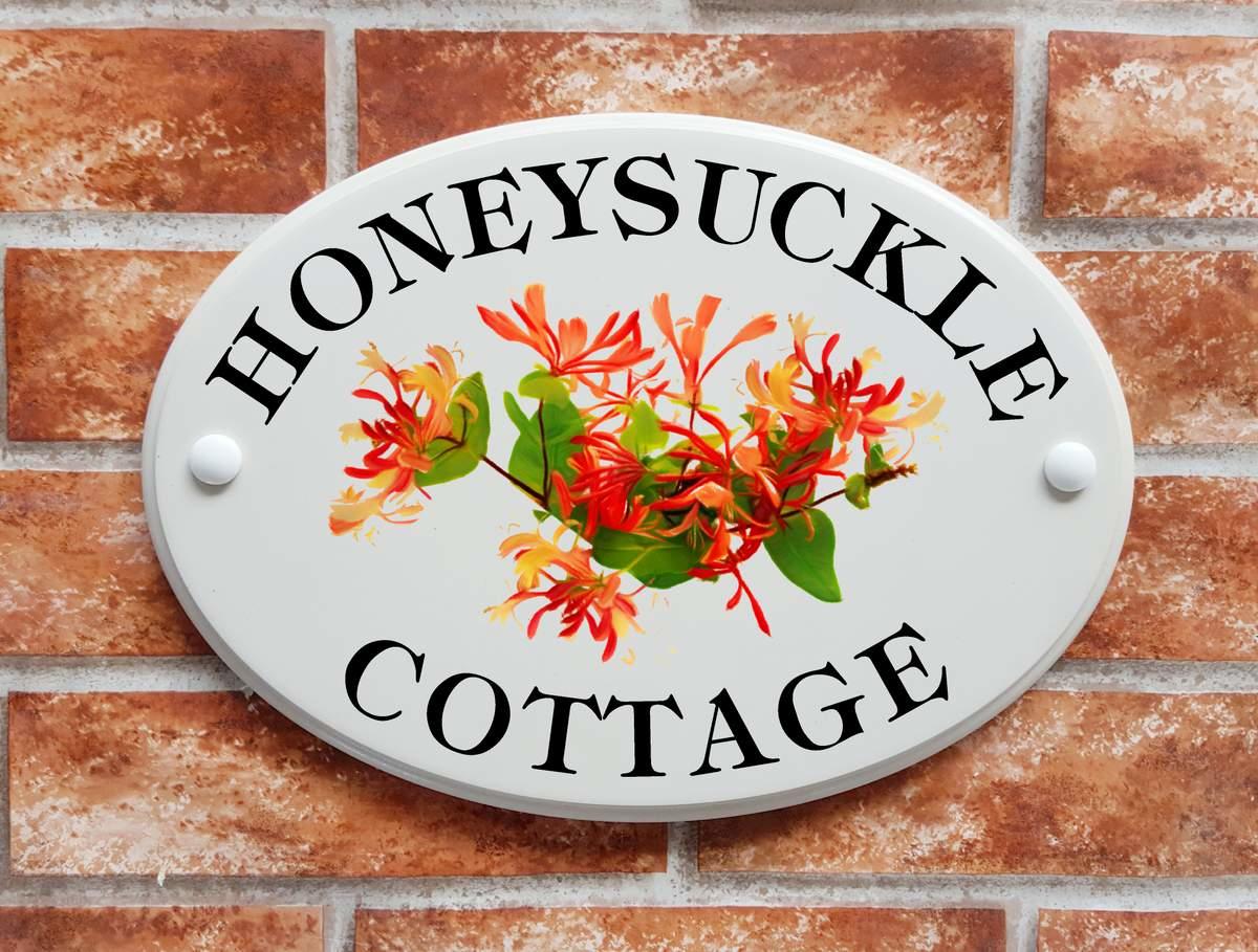 Honeysuckle Cottage sign (code 085