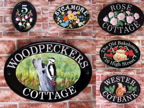 Collage of Hand Painted Pictorial Signs