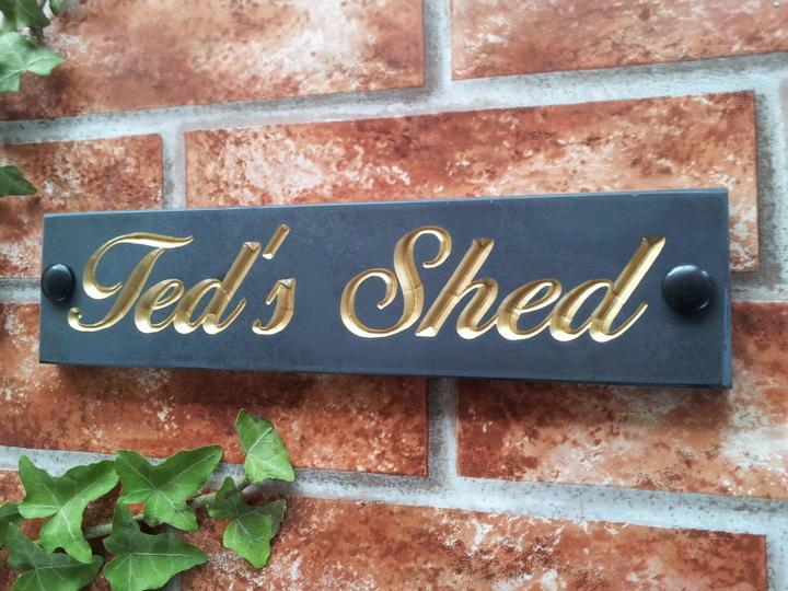 Example of Ted's Shed with gold inlay