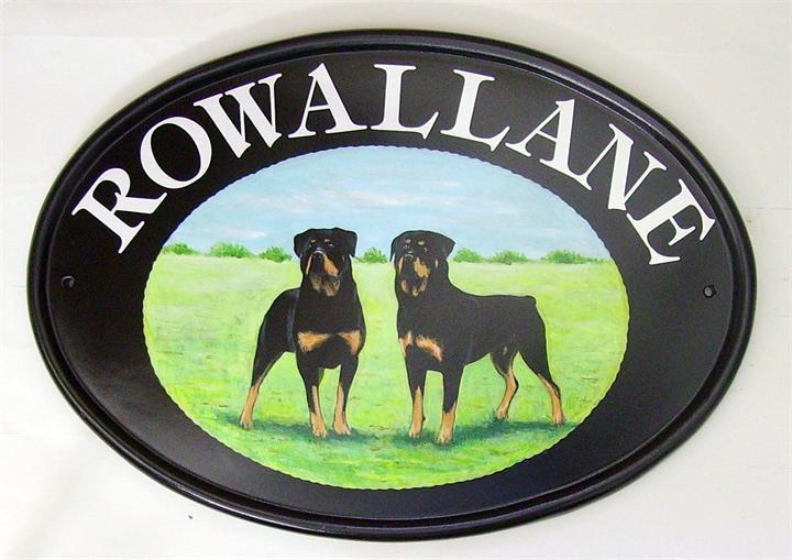 Rottweilers house signs