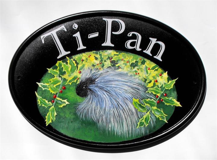 Porcupine house name plate