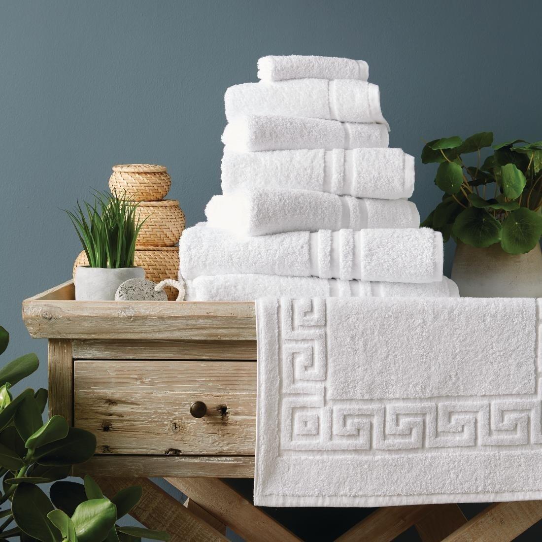 Organic eco friendly cotton hotel bath mat