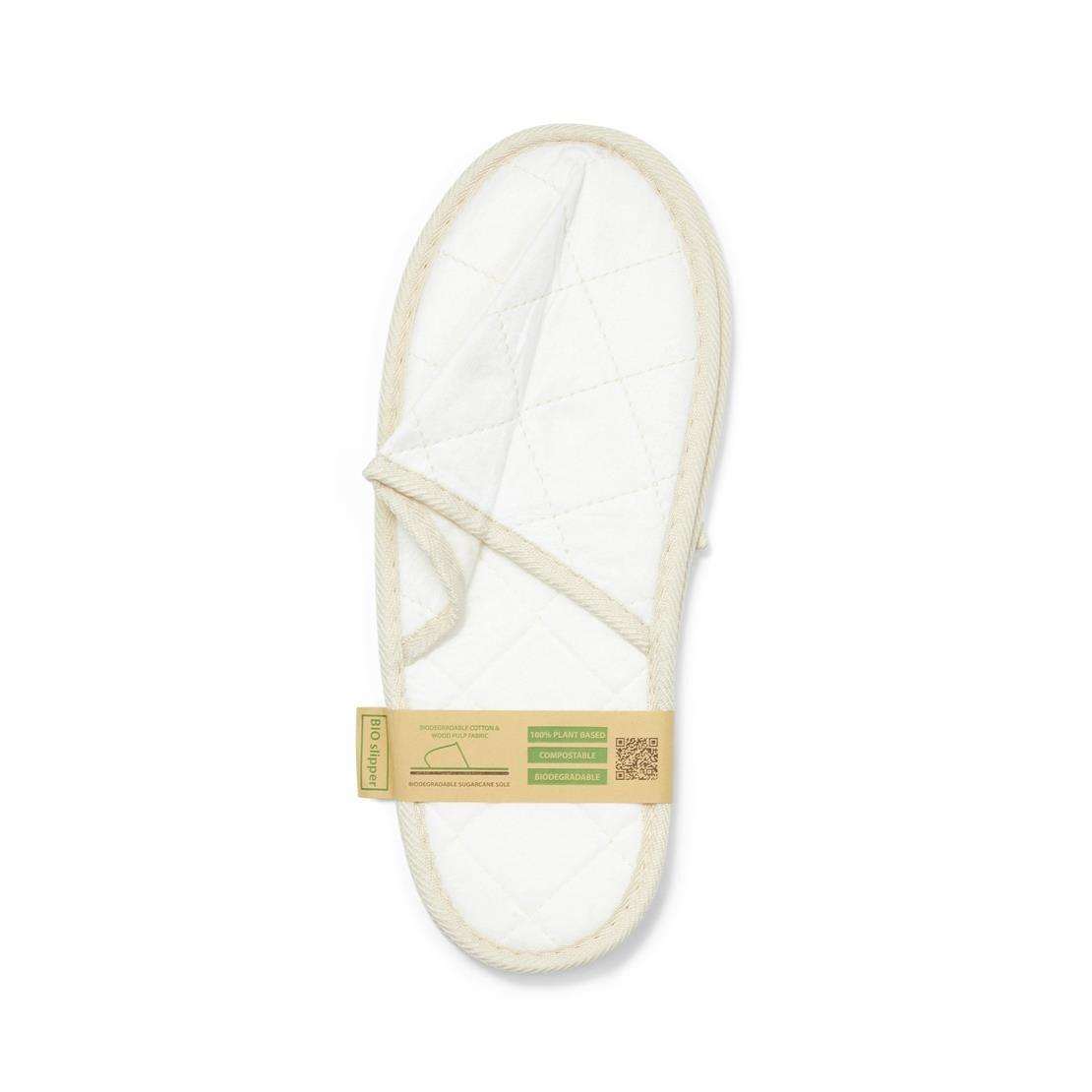 pair of eco friendly spa slippers
