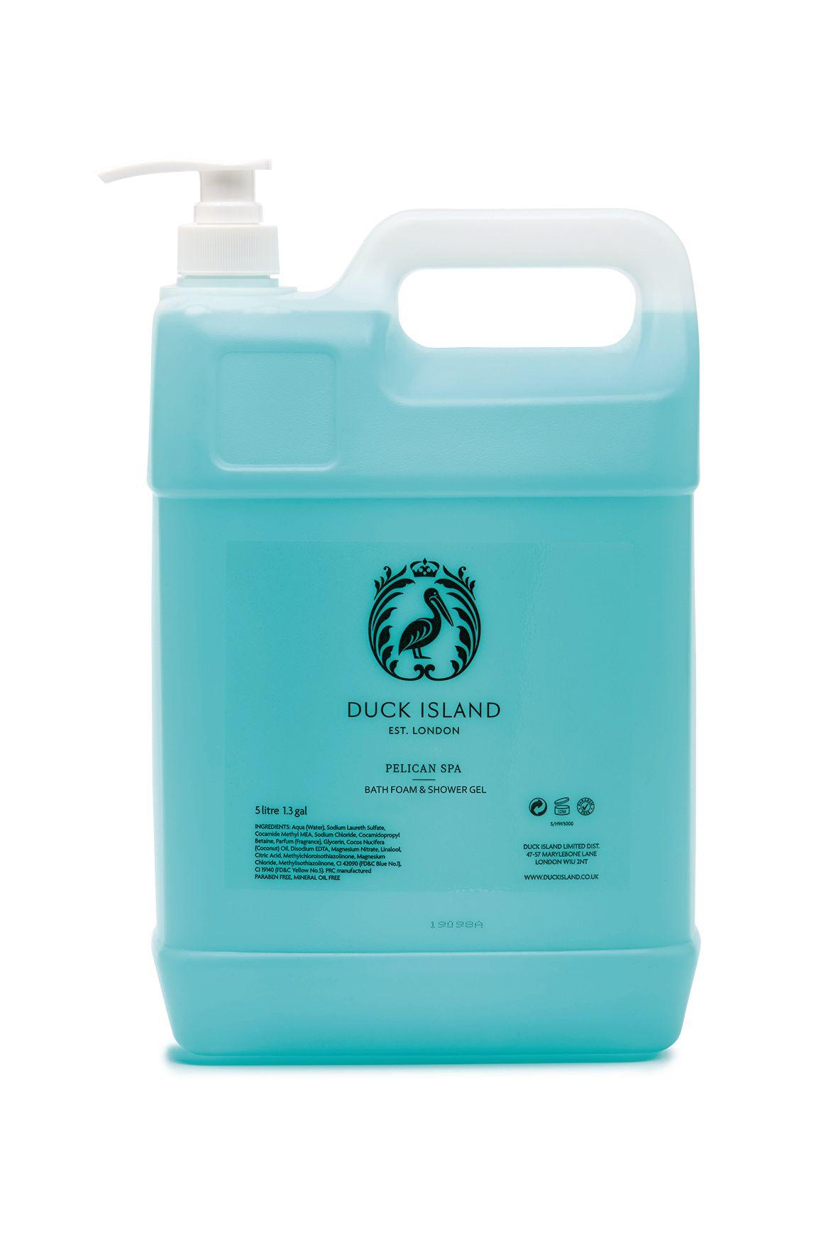Duck Island 5 litre Pelican Spa bath foam & shower gel dispenser