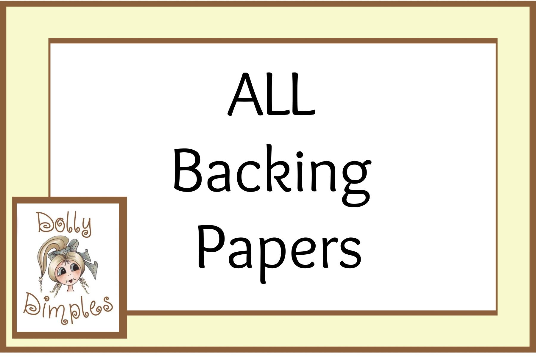 ALL Backing Paper Designs