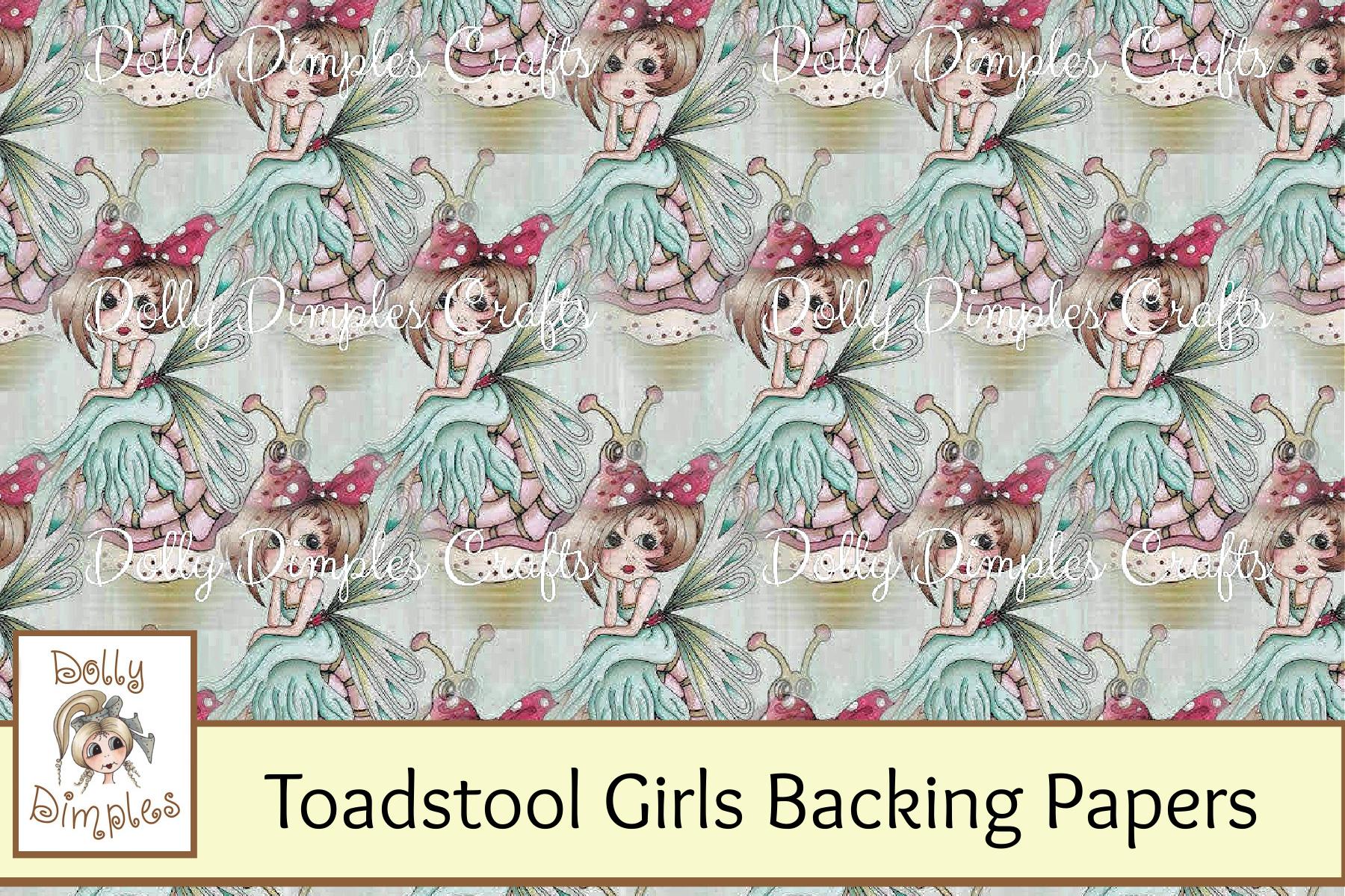Toadstool Girls Backing Papers