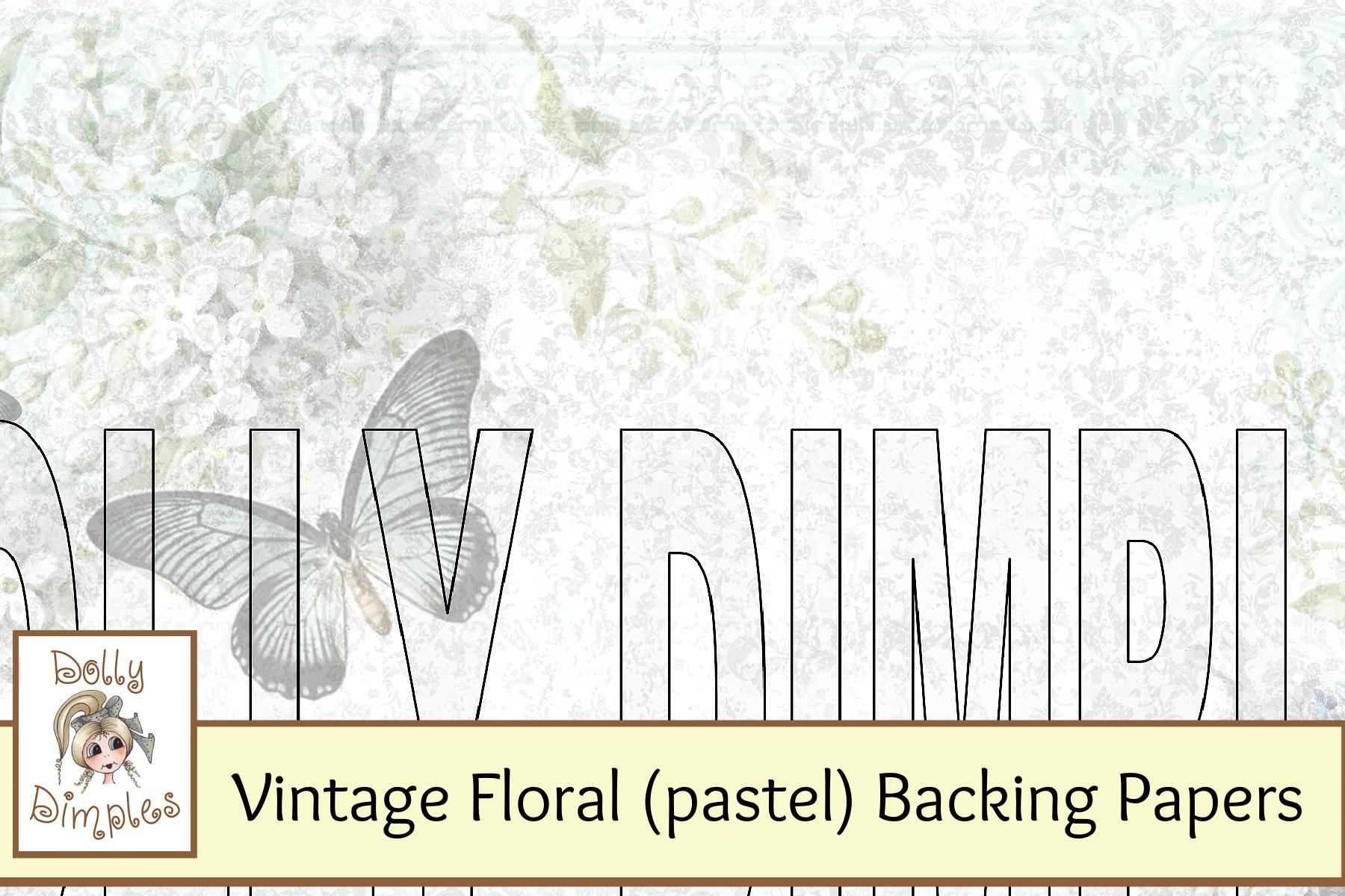 Vintage Floral 2 backing papers