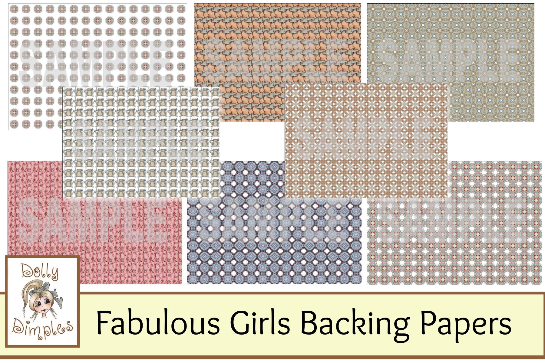 Fabulous Girls Backing Papers