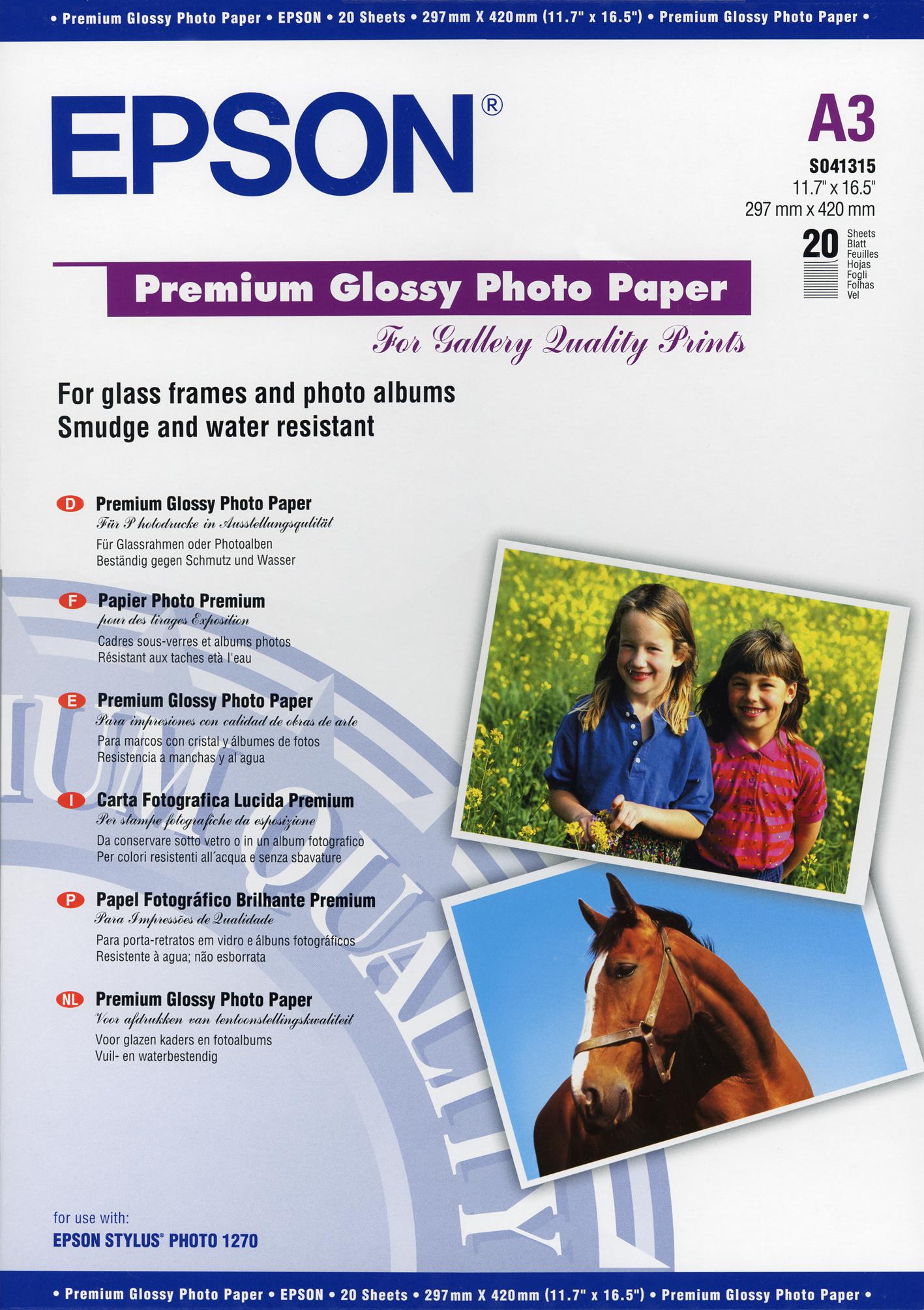 Epson Premium Glossy Photo Paper 250gsm