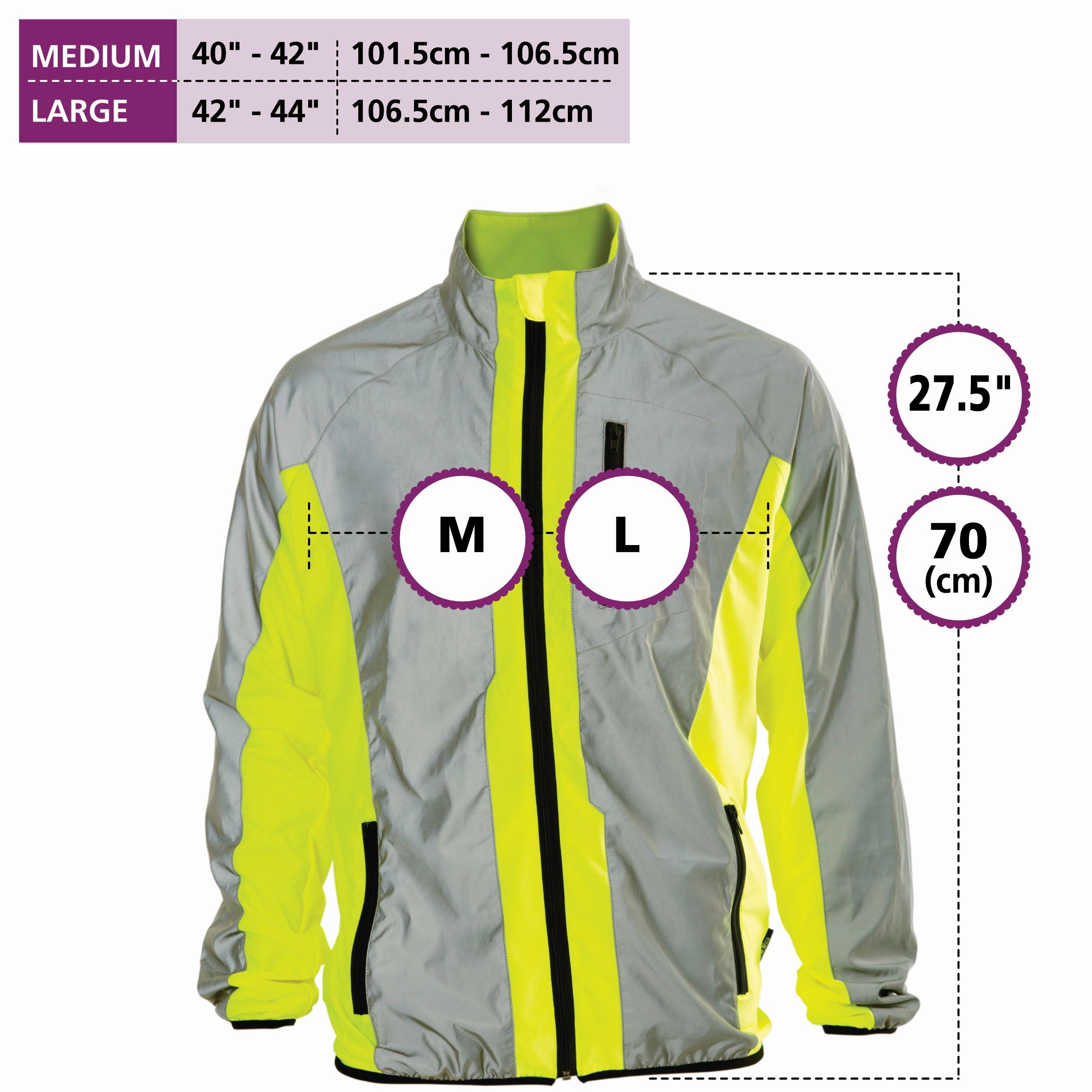 High Visibility Waterproof Reflective Cycling Running Jacket. High Viz