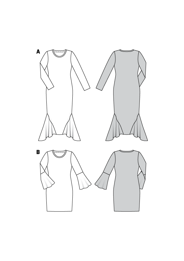 Burda B6364 Women's Dresses