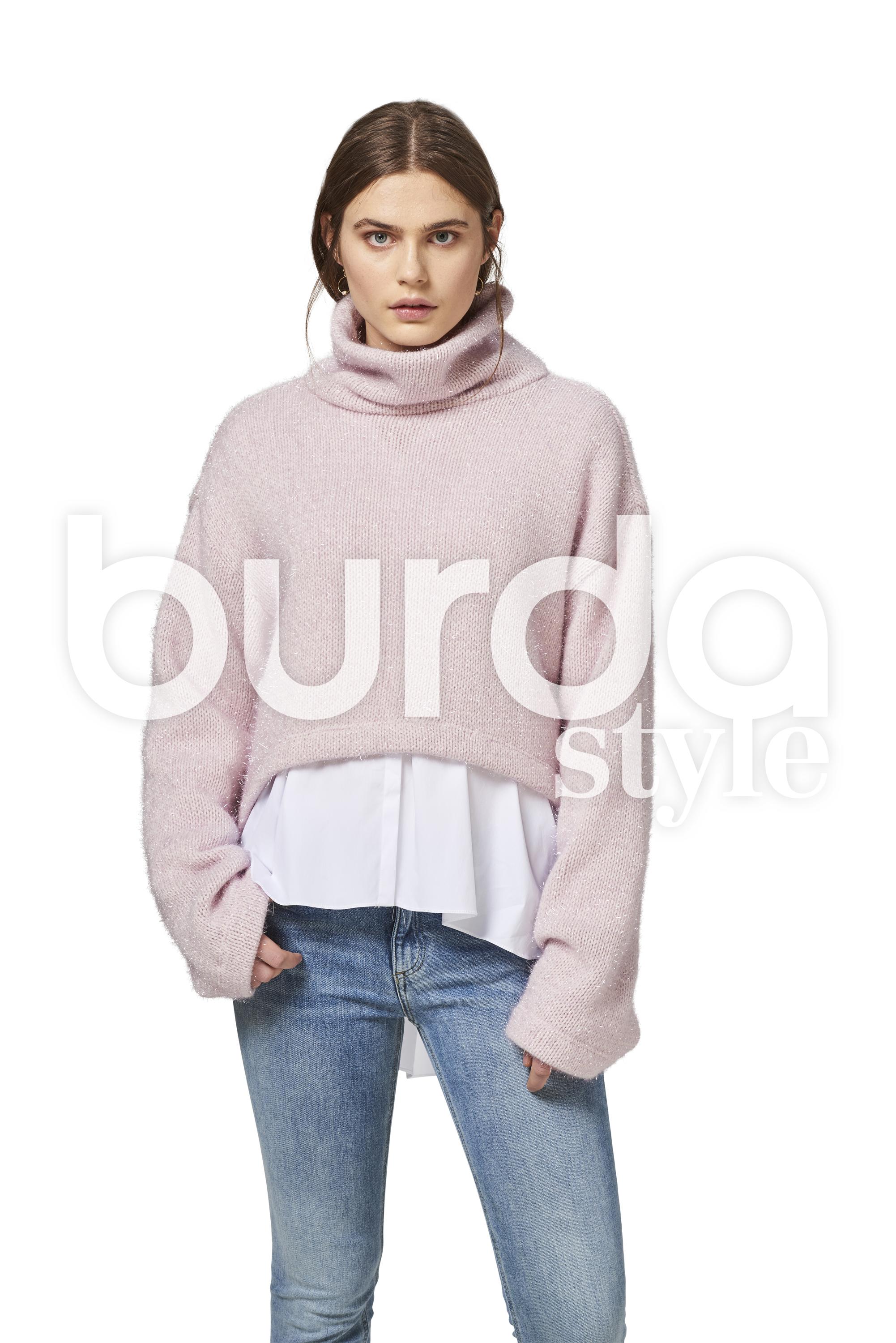 Burda B6476 Women's Pullover Collared Top