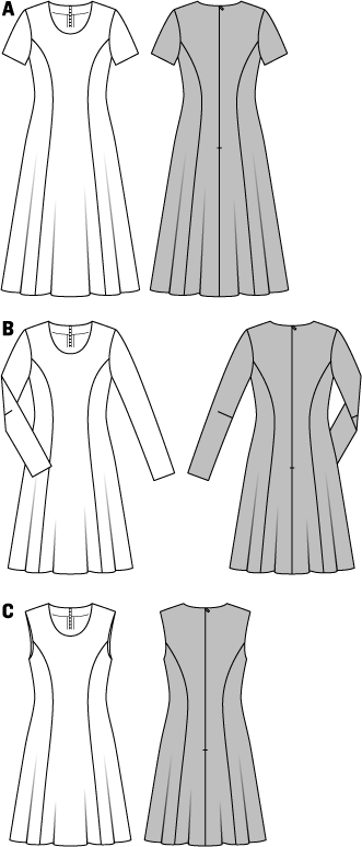 Burda B6821 Dresses Sewing Pattern