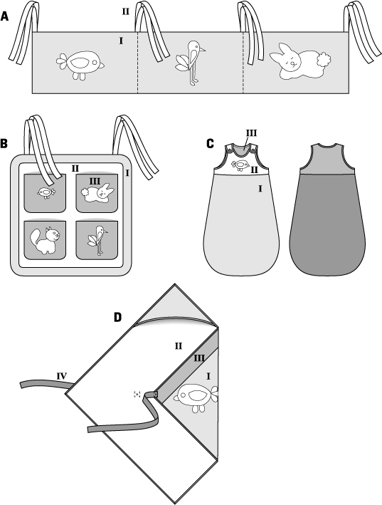 Burda B9479 Infant Accessories  Sewing Pattern