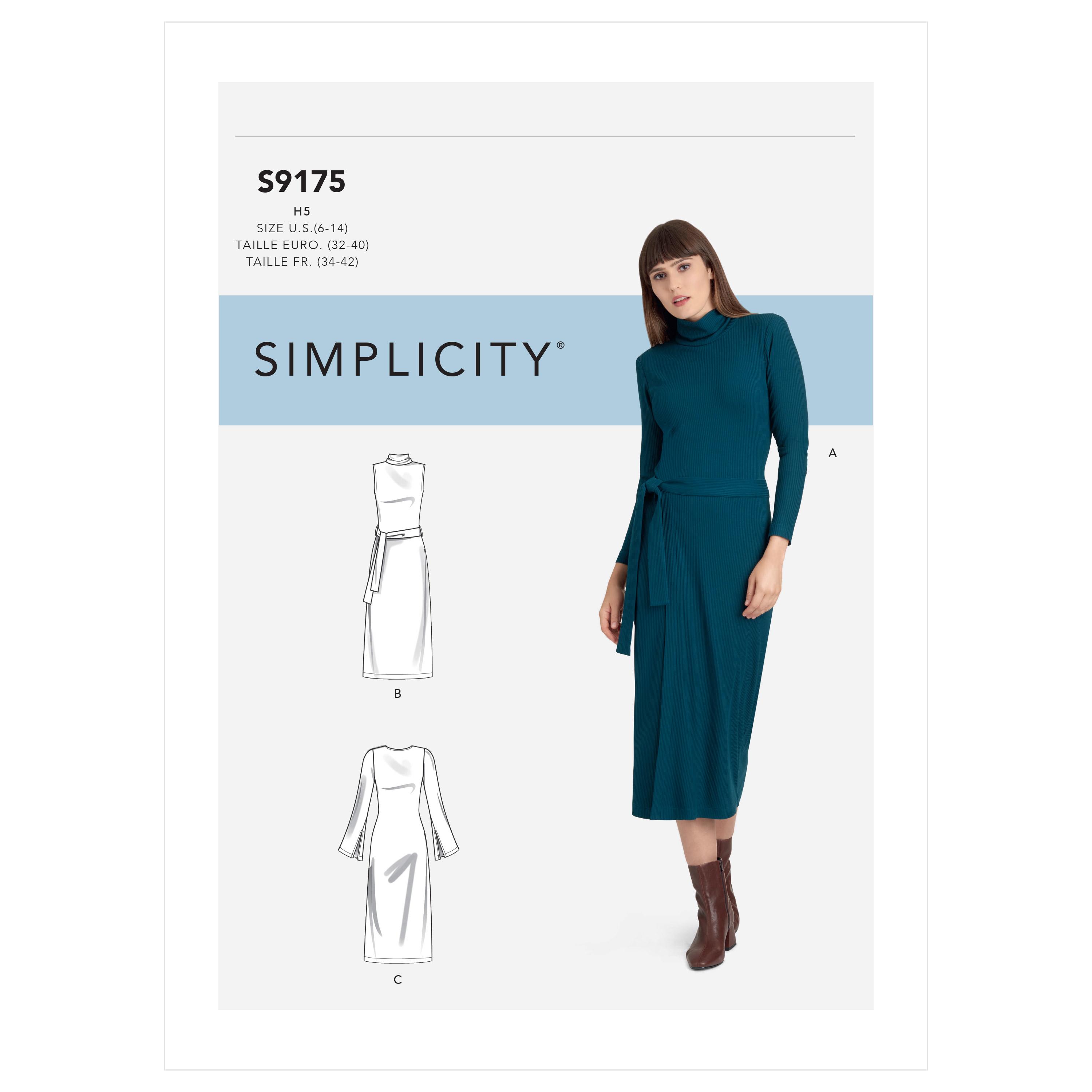 Simplicity S9175 Misses' Dress
