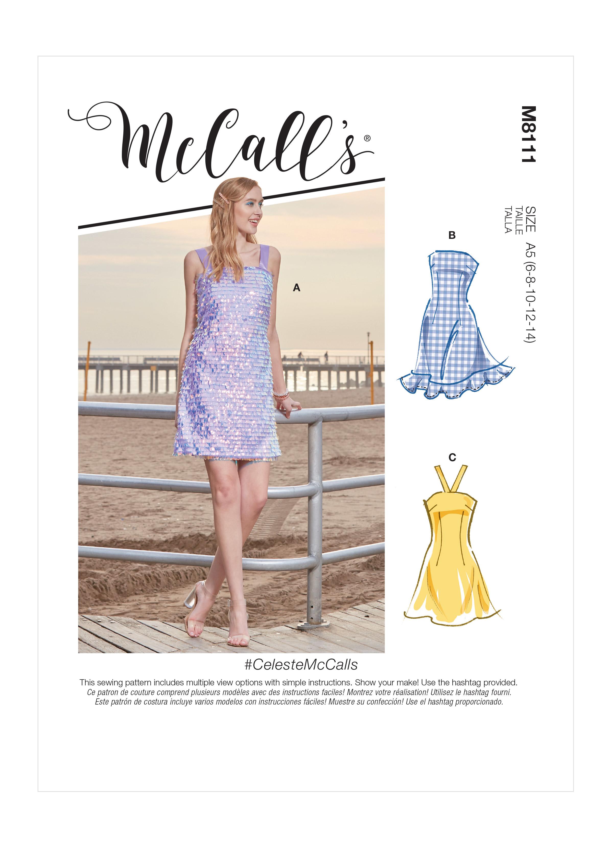 McCalls M8111 #CelesteMcCalls - Misses' Dresses