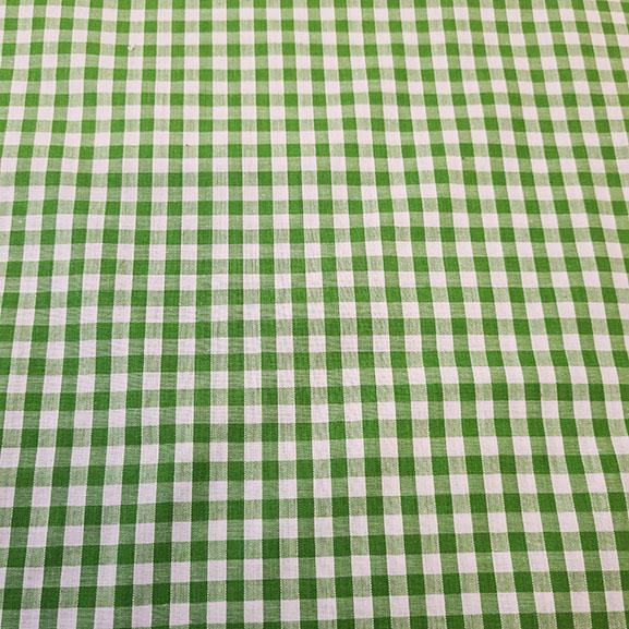 1/4" Gingham Polycotton Lime