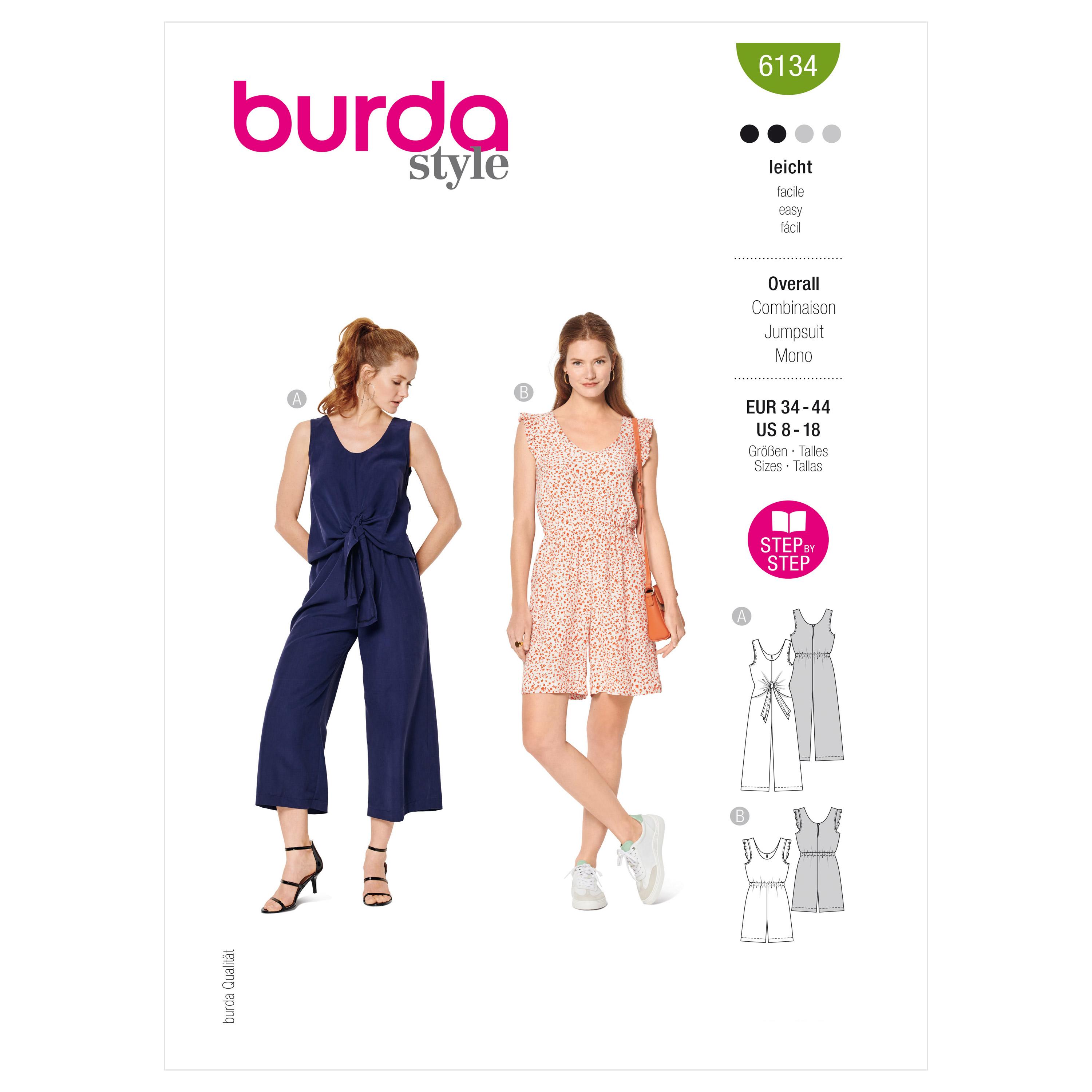 Burda Style Pattern 6134 Misses' Jumpsuit