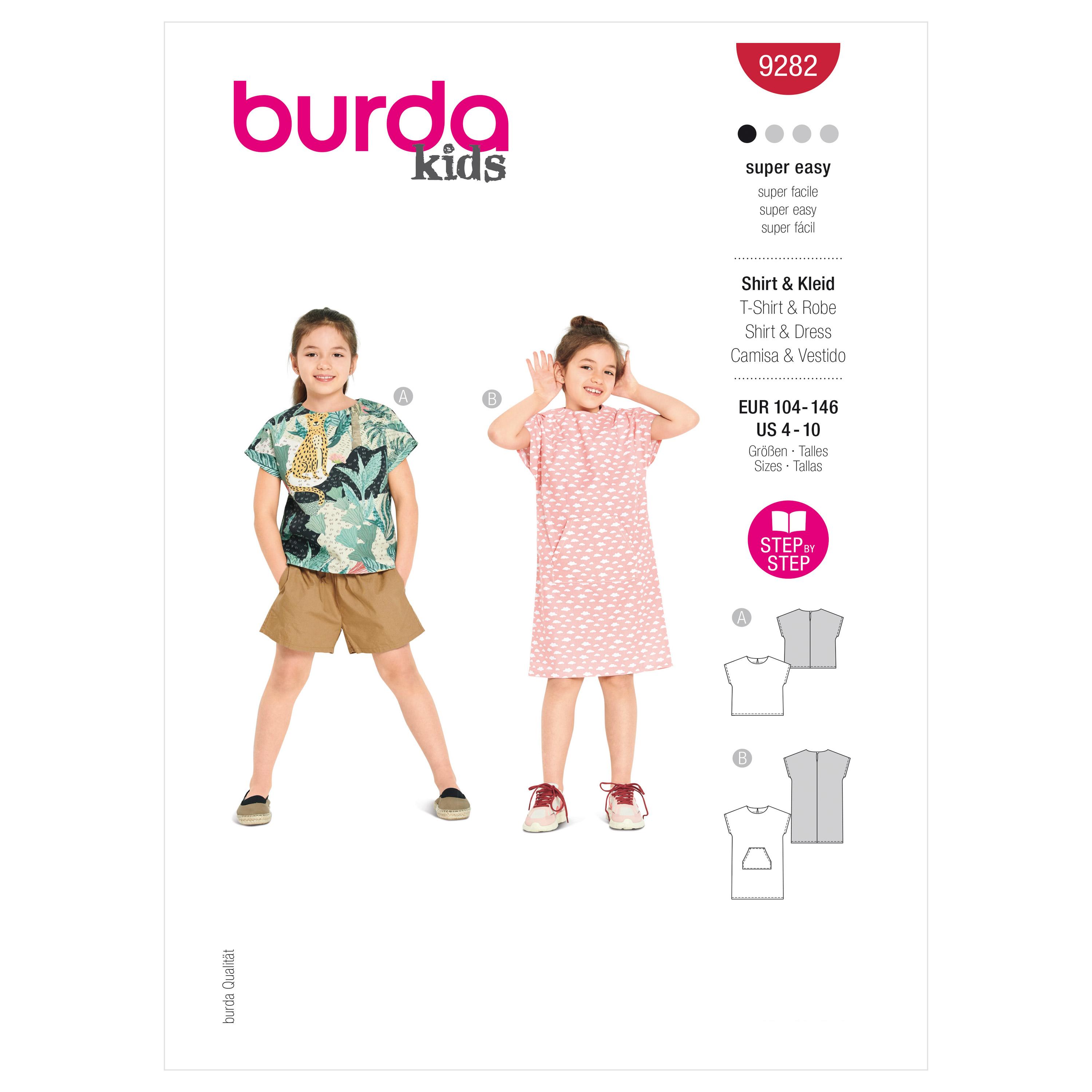 Burda Style Pattern 9282 Children's Top and Dress