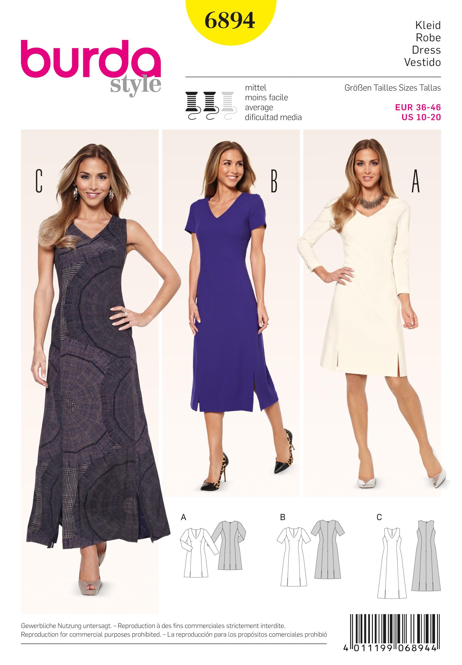 Burda Style B6894 Dress Sewing Pattern