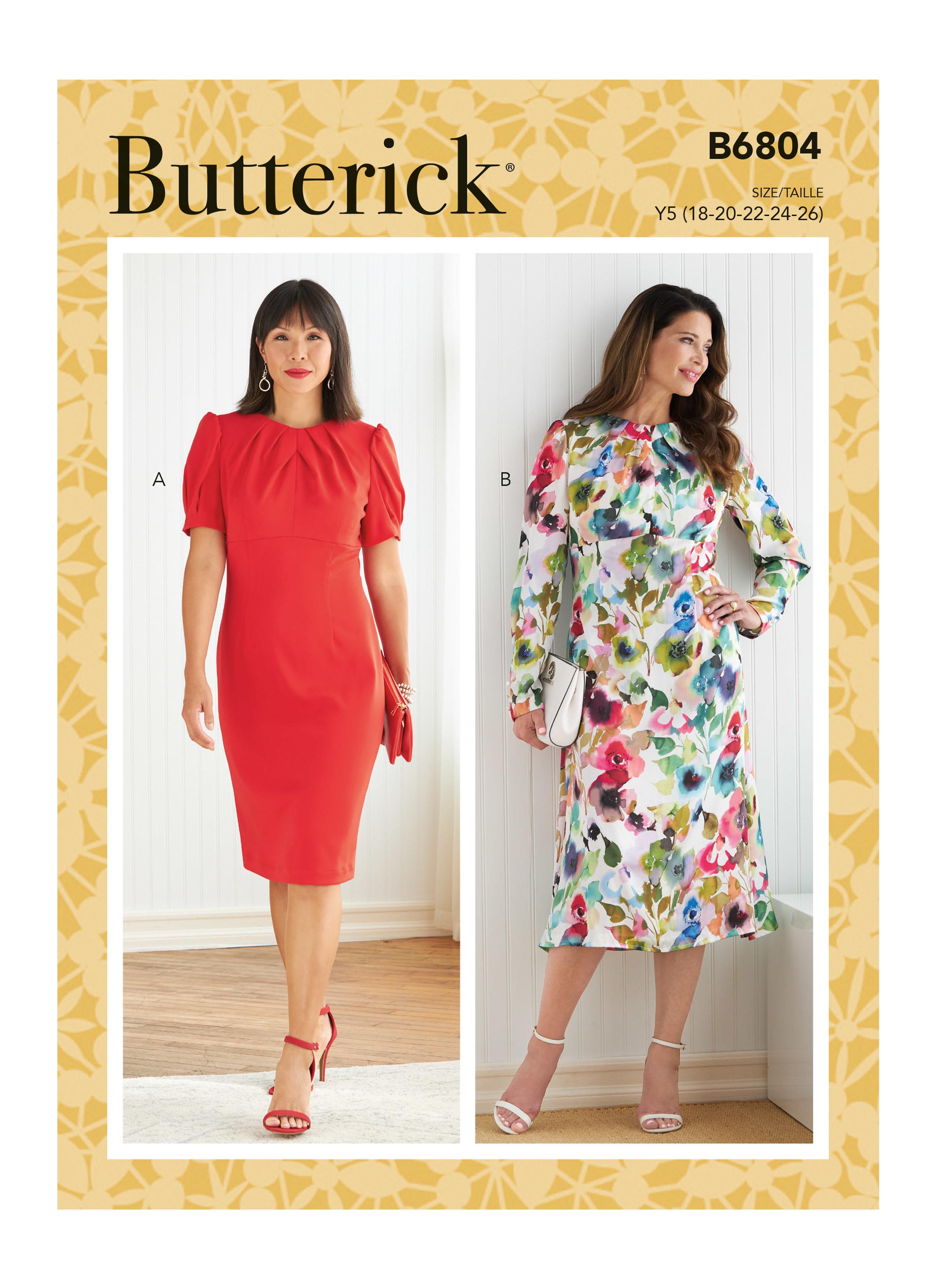 Butterick B6804 Misses Dress